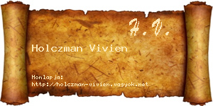 Holczman Vivien névjegykártya